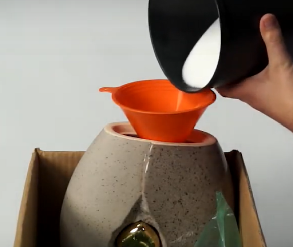 Verfüllung der Asche